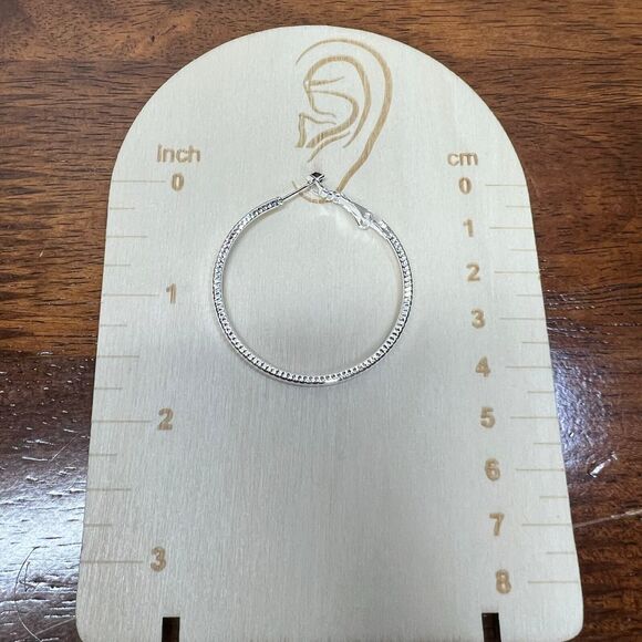 Earrings Silver color deco Design Hoop Trendy Deco 3 Earrings set pinup chicano - Picture 5 of 14